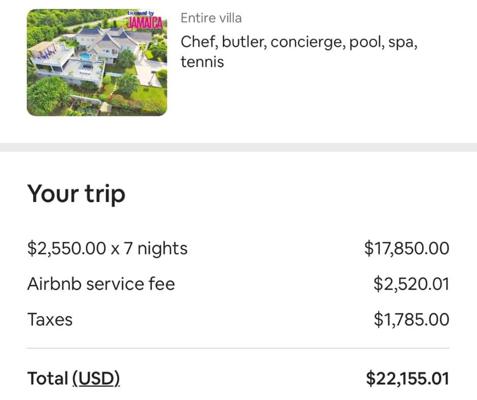 Airbnb service fee - Book direct to save at your Discovery Bay Jamaica villa rental