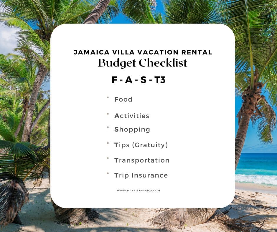 Budgeting for your Jamaica Villa Vacation